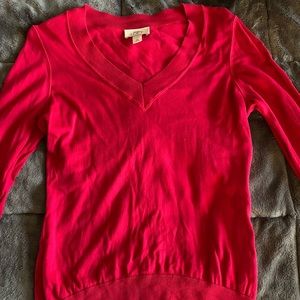 Raspberry Ann Taylor LOFT Sweater